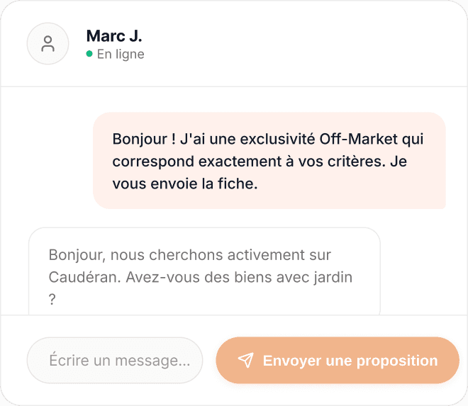 Engagez la conversation immédiatement